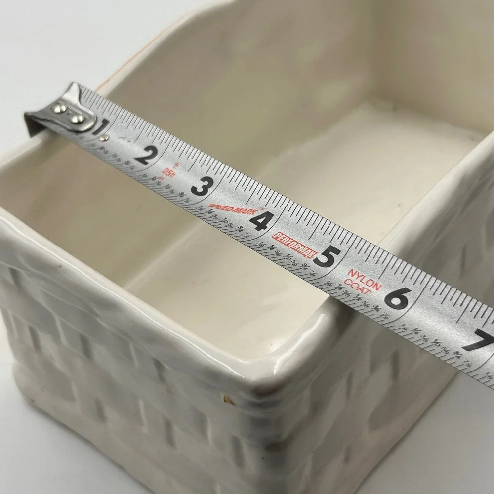VTG Italian Majolica Carrot Planter Hand Painted Vegetable Relief Cachepot Dish